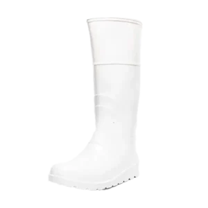 Bota de PVC Robusta Gallarda Sin Puntera Blanca Impermeable
