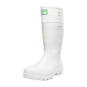 Bota de PVC Robusta Guerrera con Punta Blanca Impermeable